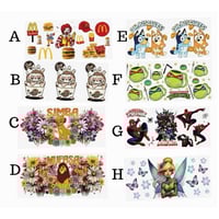 Image 2 of UV DTF Tumbler Wraps | Characters & More