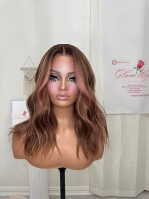 Image of Pink highlight brown free part (ready to ship) 