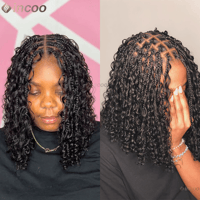 Image 4 of Boxed & Beautiful: 12” Knotless Braided Lace Wig for Black Royalty