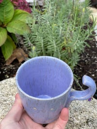 Image 2 of Funny Handle Face Mug (Lavender)