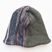 Image 5 of Upcycled Reversible Beanie Cotton Blend -45