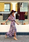 PURPLE FRINGES KAFTAN