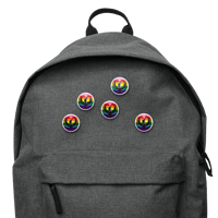 Image 3 of Pride Rebel Loon Buttons - Small
