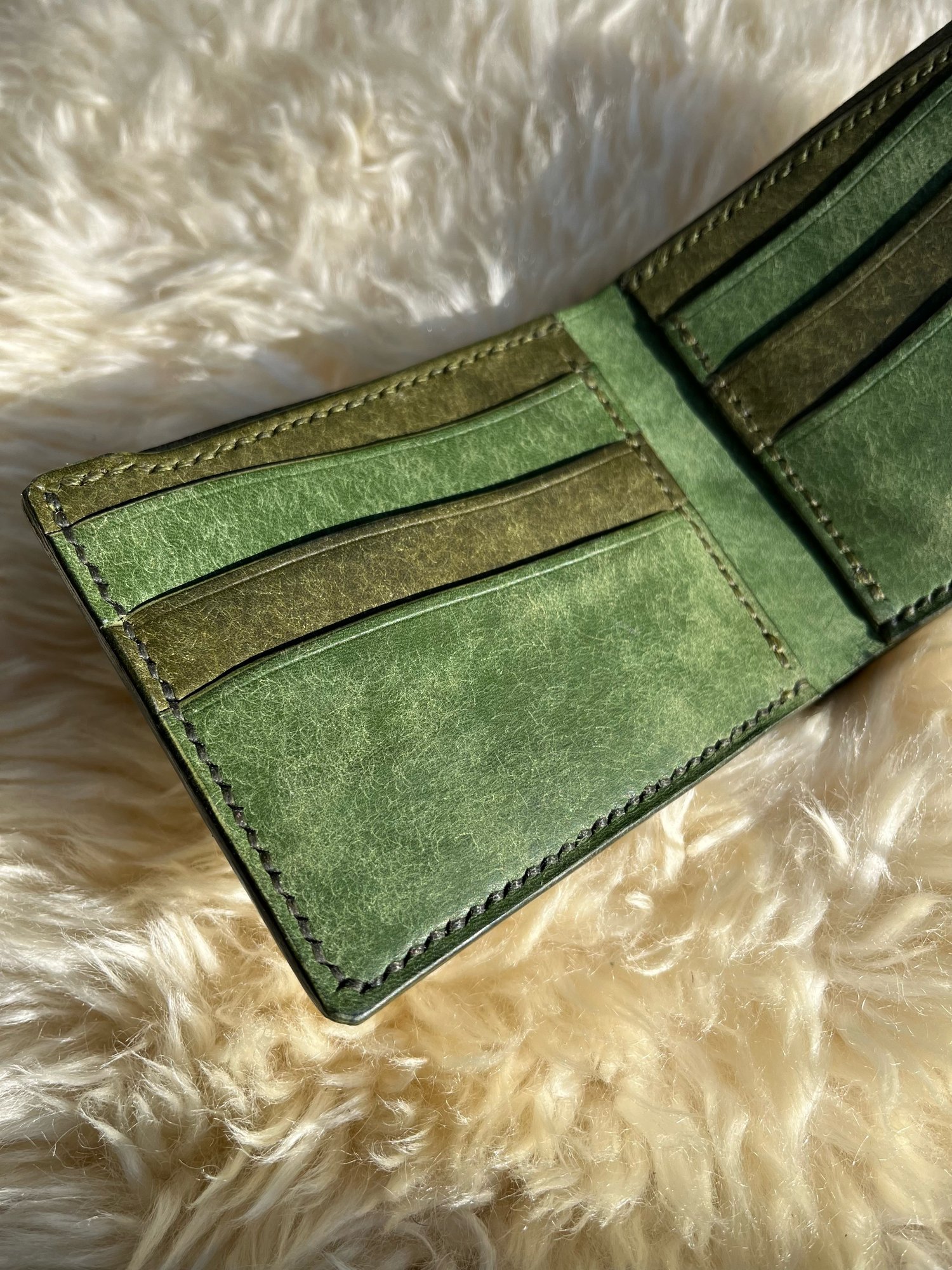 Image of Olive Pueblo (2-tone) 9-pocket Bifold 