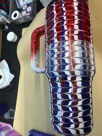 40oz red white blue