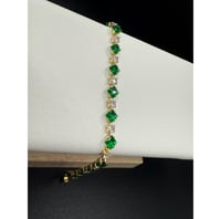 Image 1 of Green Diamond Bracelet 