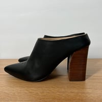 Image 3 of JOE’S Black Genuine Leather Women's Mule Shoes