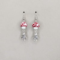 Mushroom Gnome Earrings