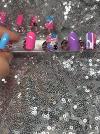 Image 5 of Short square Dream flower gel press on nails