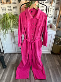 Image 1 of Pink cord cropish jumper 