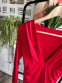 Image 2 of Red bodycon dress