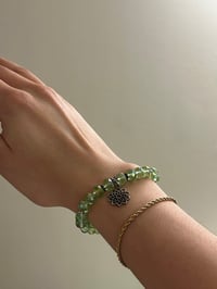 Image 2 of 'Green Lotus' Bracelet