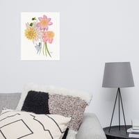 Image 2 of Anemone Dahlias- Poster Print