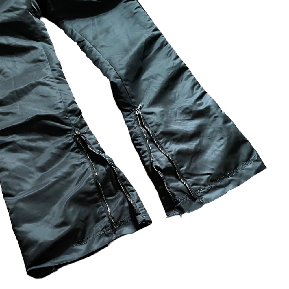 AKM Skinny Nylon Lined Flared Snow Pants   