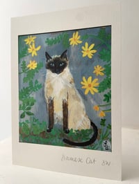 Image 4 of A5 print -Siamese cat 