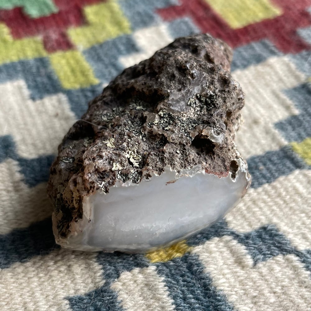 Gray/Blue Banded Montana Agate Nodule