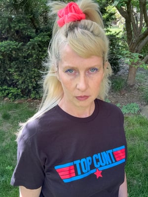 Image of Black Top Cunt Tee Shirt 