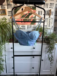 Image 1 of NWT denim bustier 