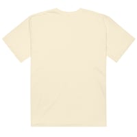 Image 2 of "Blue Stamp Flower Logo" Ivory T-Shirt