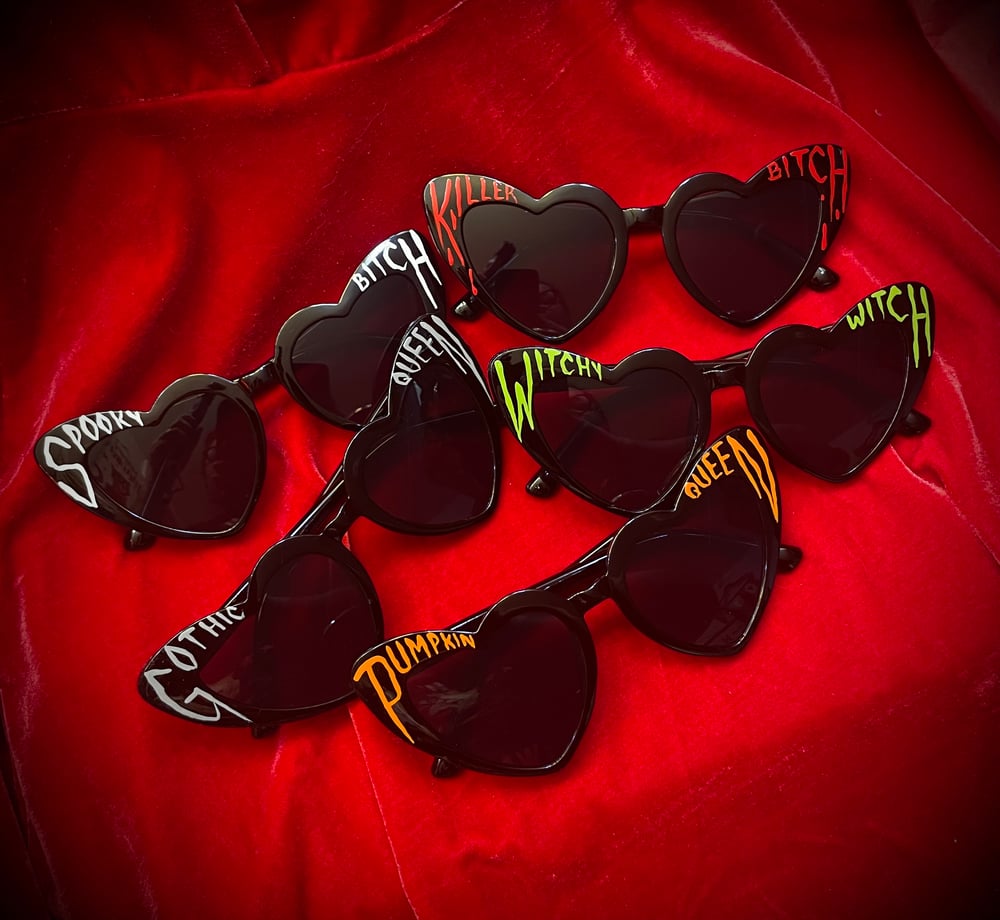 Custom Killer Heart Shaped Sunglasses