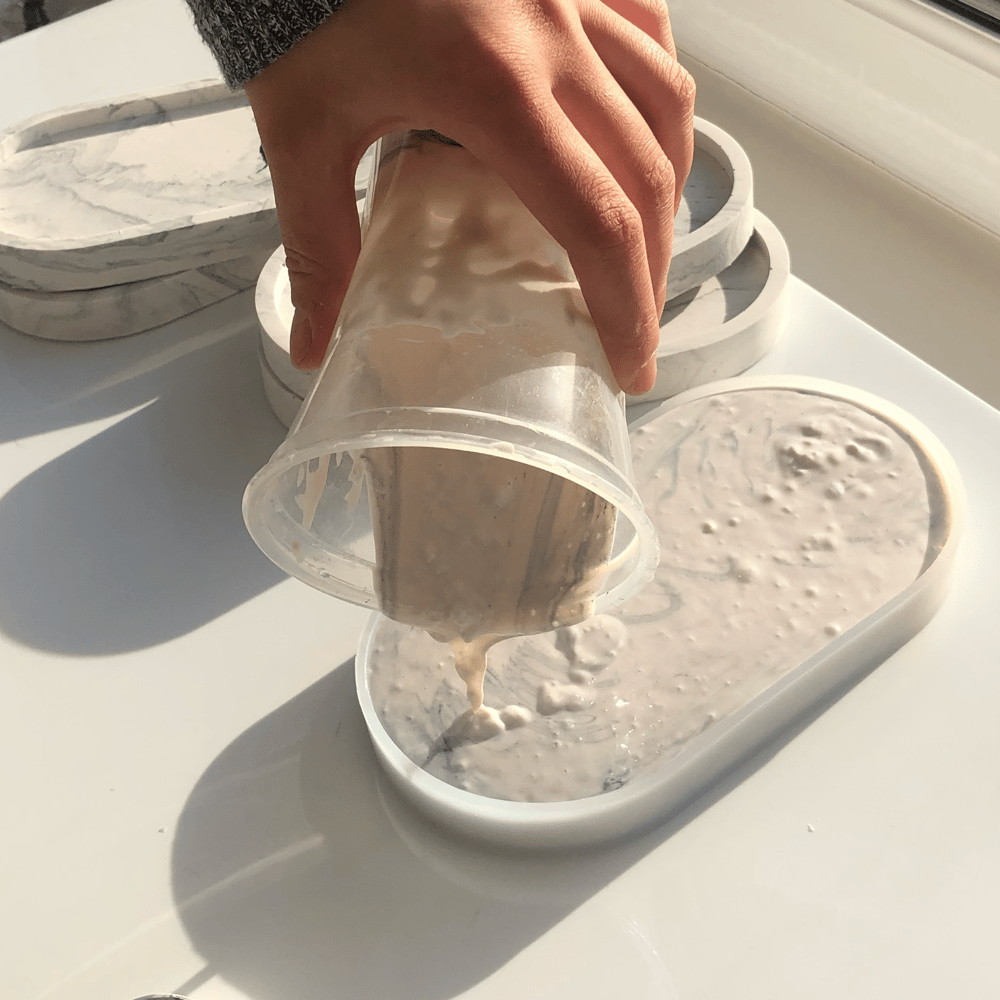 Image of Hand-Poured Marble Soap Tray