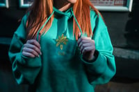 Image 4 of DAISY GANG - Teal Cosy AF hoodie 