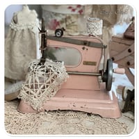 Image 3 of vintage french pink toy sewing machine