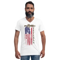 Image 1 of Unisex Veteran V-Neck T-Shirt