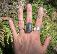 Image 2 of Grey agate ring - size 11
