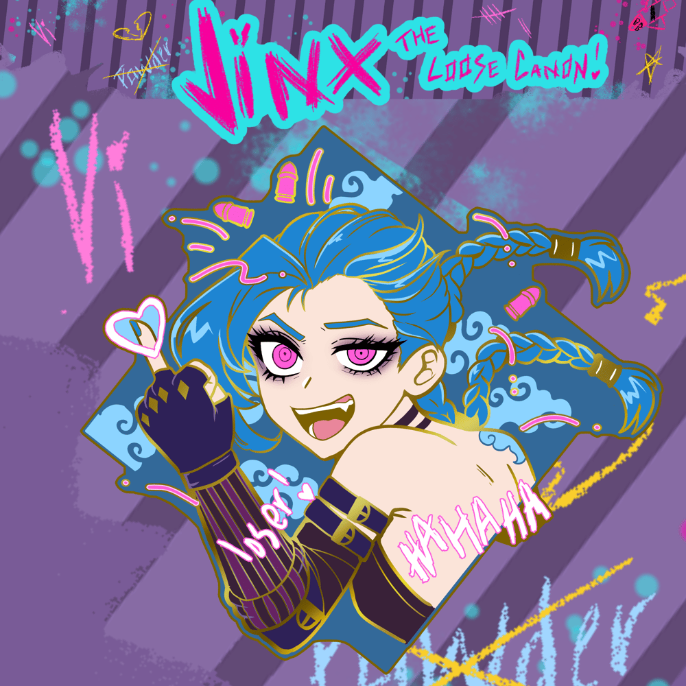 Image of Jinx: the Loose Cannon enamel pin