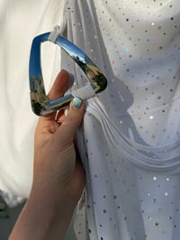 Image 2 of White Buckle Asymmetric Dress One Size