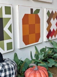 Image 4 of SET of 6 - Autumn Harvest Collection - 11" Barn Quilts