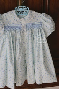 Image 4 of Size 2 ready-to-ship blue floral sundress 