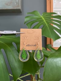Image 2 of Golden Fern Earrings