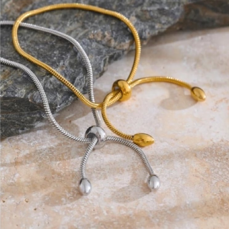 Image of GABRIELA 18ct Gold Plated Tennis Bracelet