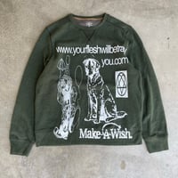 Image 1 of URL t one of one green sweater medium