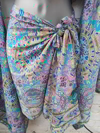 Image 10 of Pefkos co ord sarong set 70s mix with tassles