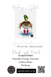 Paint and Lunch at Worksop “Whimsical Duck”