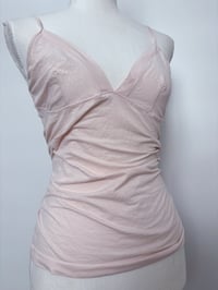 Image 2 of 00s Pink hearts tank top // M