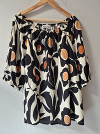 Kylie Jane etta top- black and cream floral 