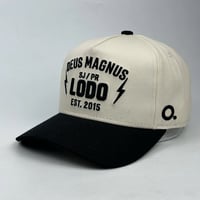 Image 1 of White&Bkack Deus Magnus Cap