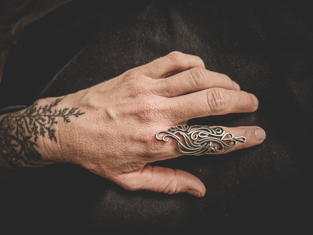 Sterling Cursive Ring | LMS Silver