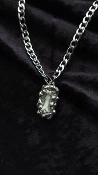 Image 7 of Fox toe bone soldered silver necklace 