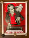 SIGNED NICK CAVE 2017 SILK SCREEN PRINTED TOUR POSTER!