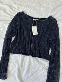 Image 3 of Mango blue cardigan // M 