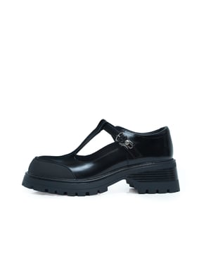 P METAL BLACK MARY JANE