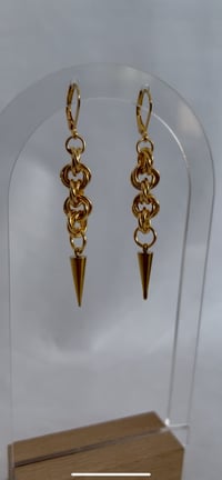 Image 2 of Twisty Hoops (Gold) 
