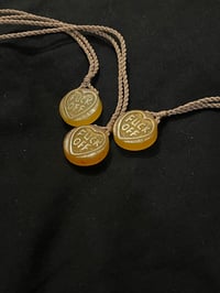 Image 1 of Amber love heart pendant 