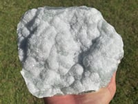 Image 5 of Green Cubic Fluorite With Druzy White Quartz Specimen #1949