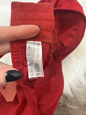 Image of Wacoal Red Bra - 38D
